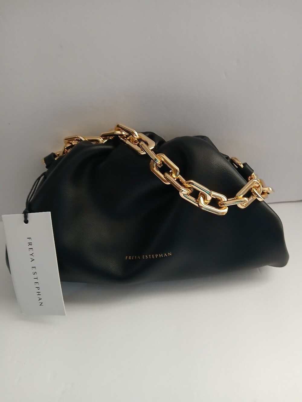 Freya Estephan Pouch/Clutch/Bag W/Chunky Chain Strap